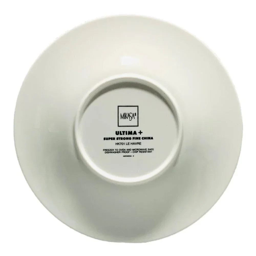 Mikasa Ultima Plus Le Havre Chop Dinnerware Soup Bowl, Salad Plate, Bread Plate - Picture 7 of 9